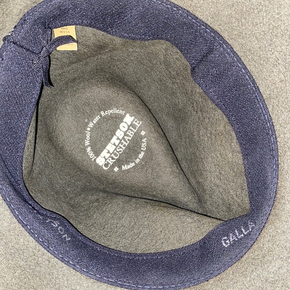 Stetson Gallatin 100% Wool Crushable Hat Size Large - Picture 7 of 9